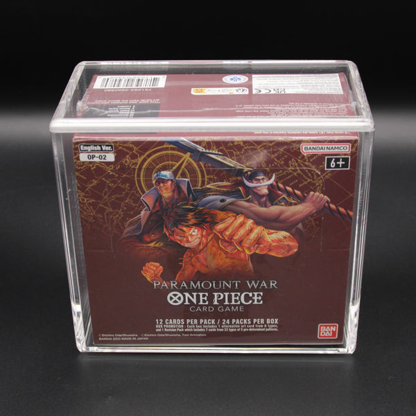Premium Acrylcase für One Piece 01 FIRST PRINT & 02 FIRST PRINT Booster Box Englisch