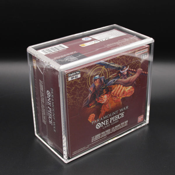 Premium Acrylcase für One Piece 01 FIRST PRINT & 02 FIRST PRINT Booster Box Englisch