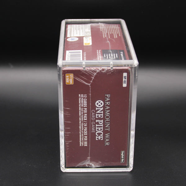 Premium Acrylcase für One Piece 01 FIRST PRINT & 02 FIRST PRINT Booster Box Englisch