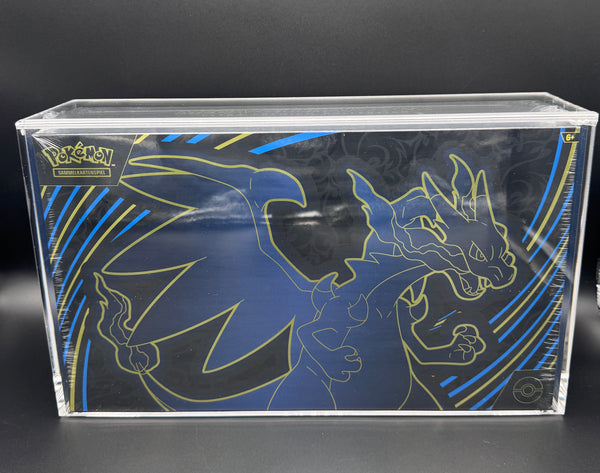 B-WARE 2 PREMIUM Acrylcase Mega Glurak X ex Ultra-Premium-Kollektion & 151 UPC