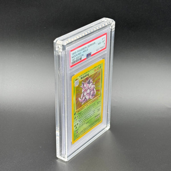PREMIUM Acrylcase für PSA/CGC Karten inkl. Standfuß - PHANTOM CASE